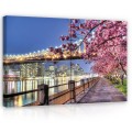 Obraz obrazy na ścianę miasto most rzeka 120x80