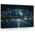 Obraz obrazy na ścianę miasto nocą budynki 120x80
