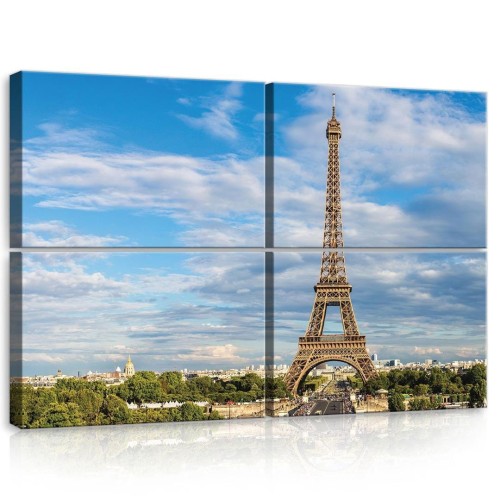 Obraz obrazy na ścianę miasto Paryż wieża 120x80