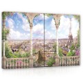 Obraz obrazy na ścianę miasto Paryż wieża 120x80