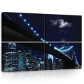 Obraz obrazy na ścianę miasto most rzeka 120x80