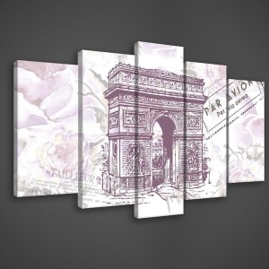 Obraz obrazy na ścianę miasto Paryż wieża 100x60