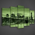 Obraz obrazy na ścianę miasto nocą most 100x60