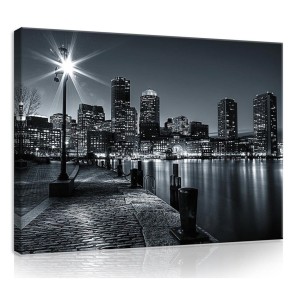 Obraz obrazy na ścianę miasto nocą most 100x75