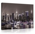 Obraz obrazy na ścianę miasto nocą most 100x75