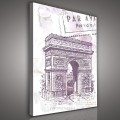 Obraz obrazy na ścianę miasto Paryż wieża 100x75