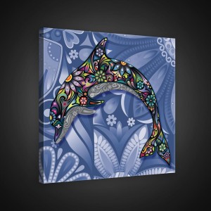 Obraz na ścianę obrazy na płótnie delfin 100x75