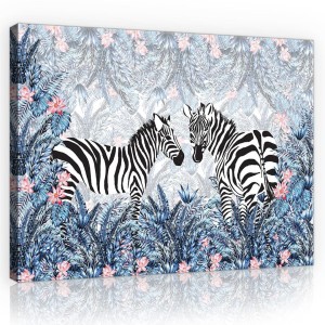 Obraz na ścianę obrazy na płótnie zebra 100x75