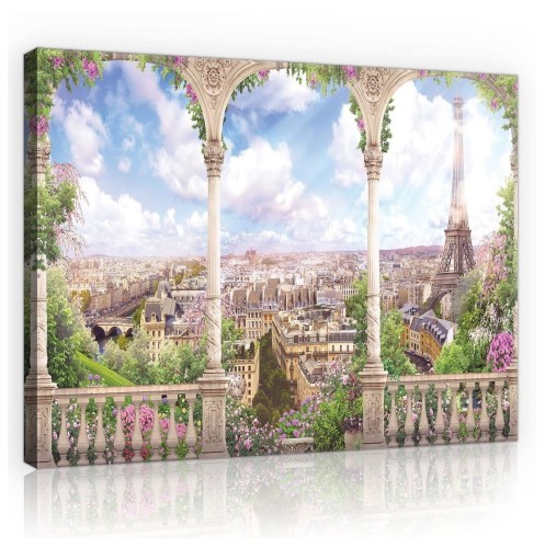 Obraz obrazy na ścianę miasto uliczka most 100x75