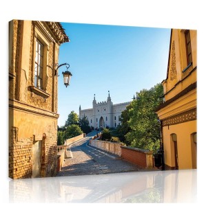 Obraz obrazy na ścianę miasto uliczka most 100x75