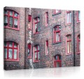 Obraz obrazy na ścianę miasto budynek okna 100x75