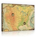 Mapa świata obraz na ścianę obrazy płótno 100x75