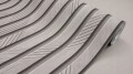 Tapeta winylowa zmywalna z efektem 3D drewniane deski odcienie szarość beż